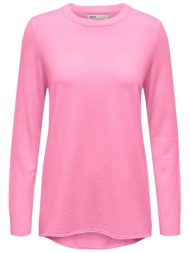 μπλούζα μακρυμάνικη only onlibi long higlow 15311012-begonia pink - melange γυναικείο