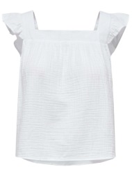 top only onlnora open back 15295285-bright white γυναικείο