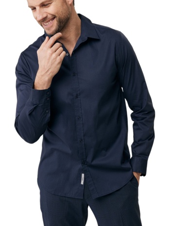 πουκάμισο μακρυμάνικο mexx bob basic tu1501033m-navy ανδρικό σε προσφορά