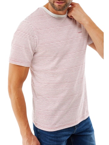 μπλούζα κοντομάνικη mexx printed stripe so2107023m-red σε προσφορά