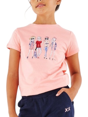 μπλούζα κοντομάνικη mexx artwork tu2197023g-pink κορίτσι σε προσφορά