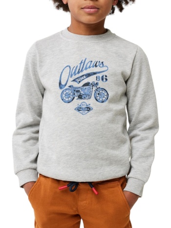 μπλούζα μακρυμάνικη mexx crewneck artwork sweater