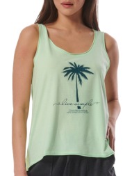 μπλούζα αμάνικη body action regular fit beach 041424-07a γυναικείο