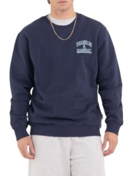 μπλούζα μακρυμάνικη franklin & marshall sweatshirt jm5204.000.2004p01-219-navy ανδρικό