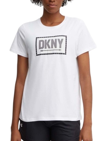 μπλούζα κοντομάνικη dkny με λογότυπο dp4t9724-wht γυναικείο σε προσφορά