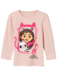 μπλούζα μακρυμάνικη name it nmfnessie gabby vde 13225894-sepia rose κορίτσι
