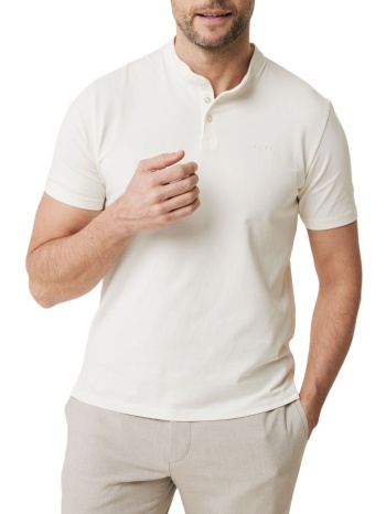 μπλούζα polo mexx with mao collar tu1414033m-off white σε προσφορά