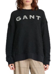 μπλούζα μακρυμάνικη gant rel boucle applique c-neck sweat 4200735-19 γυναικείο