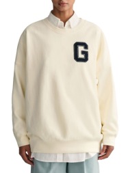 μπλούζα μακρυμάνικη gant oversized g-c-neck sweat 4200738-130 γυναικείο