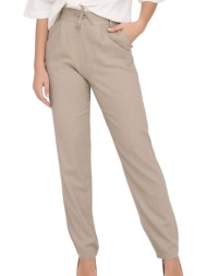 παντελόνι υφασμάτινο only onlcaro-poptrash easy linen 15278710-oxford tan γυναικείο