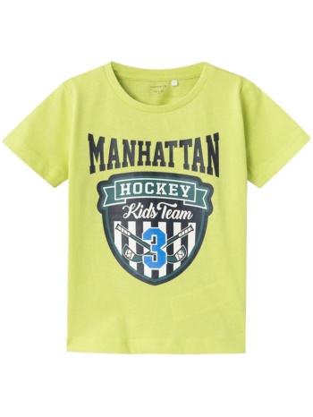 μπλούζα κοντομάνικη name it nmmberte 13226080-wild lime σε προσφορά