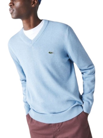 πουλόβερ lacoste ribbed v-neck ah1951-hbp-bleu ανδρικό σε προσφορά