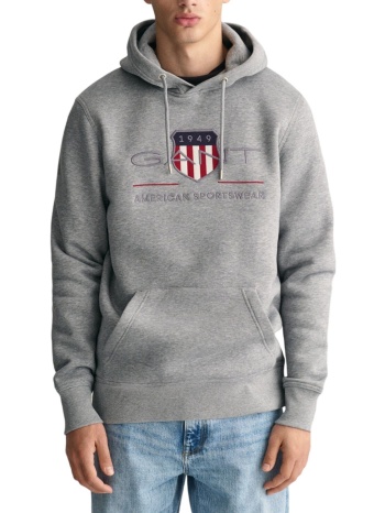 μπλούζα μακρυμάνικη gant reg archive shield hoodie σε προσφορά