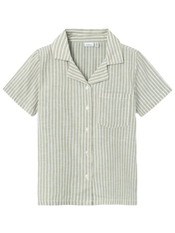 πουκάμισο κοντομάνικο name it nkmhilom 13229483-oil green