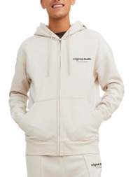 ζακέτα jack & jones jorvesterbro hood 12241691-moonbeam ανδρικό
