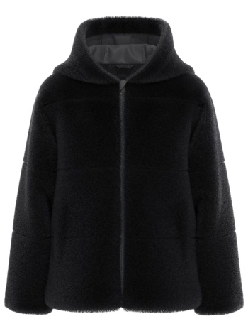 μπουφάν name it mosa fake fur with hood 13216501-black σε προσφορά