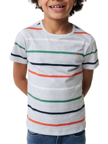 μπλούζα κοντομάνικη mexx striped tu2163033-01b-grey melee σε προσφορά