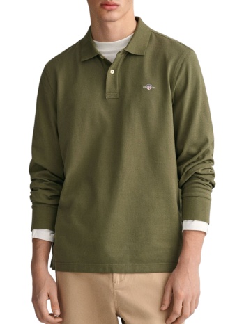 μπλούζα polo gant reg shield pique rugger 2230-301 ανδρικό σε προσφορά