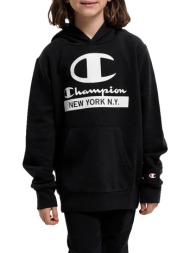 μπλούζα μακρυμάνικη champion hooded sweatshirt 306169-kk001 unisex παιδικό