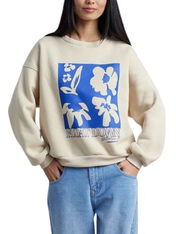μπλούζα μακρυμάνικη 24 colours floral print 50800b-offwhite σε προσφορά