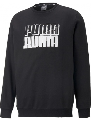 μπλούζα μακρυμάνικη puma puma power logo crew fl 849791-01 σε προσφορά