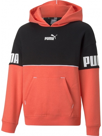 μπλούζα μακρυμάνικη puma puma power colorblock hoodie fl σε προσφορά