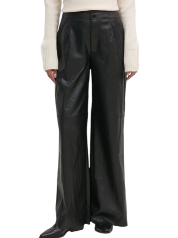 παντελόνι δερμάτινο dkny faux leather wide leg dj4p3039-blk σε προσφορά