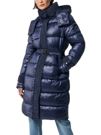 μπουφάν mexx hooded with elasticated belt sf1101036w-navy σε προσφορά