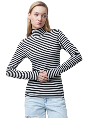 μπλούζα μακρυμάνικη mexx striped turtle neck tu2177026w-off σε προσφορά