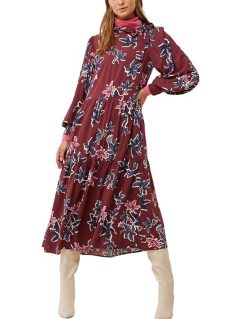 φόρεμα mexx printed bowtie neck a-line aop xc0613026w-dark σε προσφορά