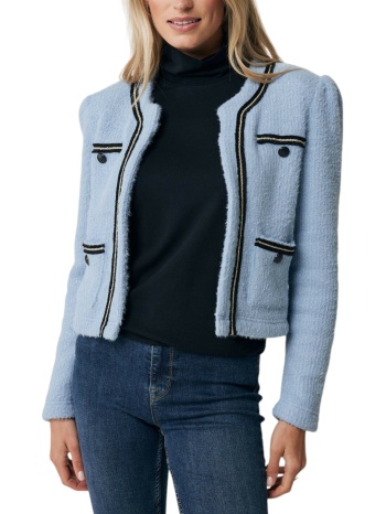 μπουφάν mexx cropped knitted tu0704036w-greyish blue σε προσφορά