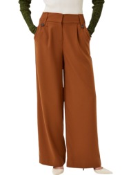 παντελόνι υφασμάτινο mexx sailor wide tu1320036w-camel γυναικείο