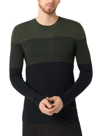 πουλόβερ mexx colorblock knit jo0925036-02m-green melee σε προσφορά