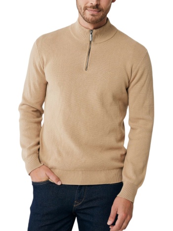 πουλόβερ mexx half zip th09150036m-dark sand ανδρικό σε προσφορά