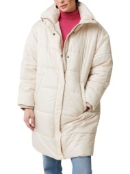μπουφάν mexx oversized midi length no1119036w-pearl white γυναικείο