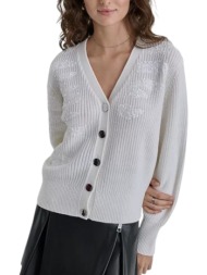 ζακέτα dkny πλεκτή με παγέτες p4mxaq60-ivy γυναικείο