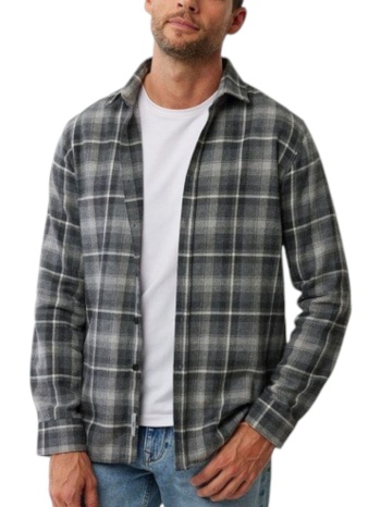 πουκάμισο μακρυμάνικο mexx brushed check tu1516026m-black σε προσφορά