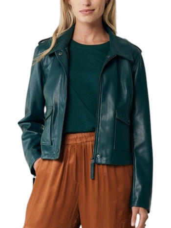 μπουφάν mexx τύπου δερμάτινο no0706036w-dark green γυναικείο σε προσφορά