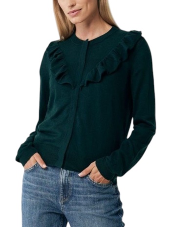 ζακέτα mexx knitted with ruffles jo0972036w-dark green σε προσφορά