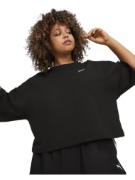 μπλούζα κοντομάνικη puma better classics oversized 624226-01 γυναικείο