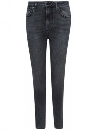 παντελόνι υφασμάτινο superdry d1 studios high rise skinny w7010843a-washed-black
