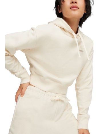 μπλούζα μακρυμάνικη puma better classics cropped hoodie σε προσφορά