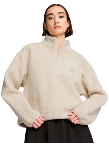 μπλούζα μακρυμάνικη puma classics winterized half-zip σε προσφορά