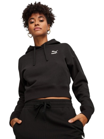 μπλούζα μακρυμάνικη puma better classics cropped hoodie σε προσφορά