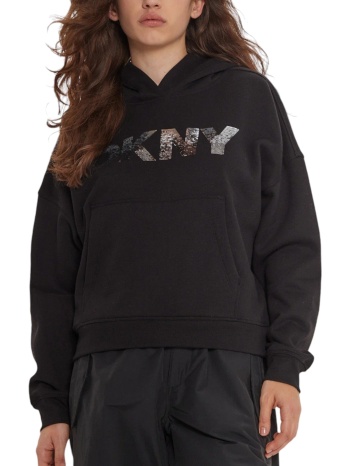 μπλούζα μακρυμάνικη dkny φούτερ με κουκούλα logo σε προσφορά