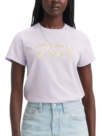μπλούζα κοντομάνικη levi`s the perfect floral 173692756-56 σε προσφορά