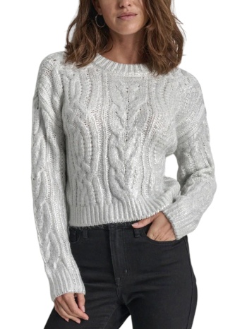 πουλόβερ dkny foil print chunky cable dj4r0400-iys γυναικείο
