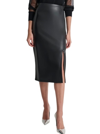 φούστα dkny faux leather midi p4hntx59-blk γυναικείο σε προσφορά