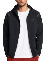 μπλούζα μακρυμάνικη under armour unstoppable flc fz hd eu 1389352-001 ανδρικό