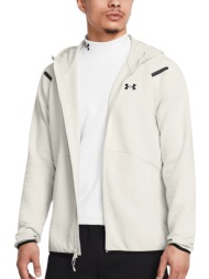 μπλούζα μακρυμάνικη under armour unstoppable flc fz hd eu 1389352-110 ανδρικό